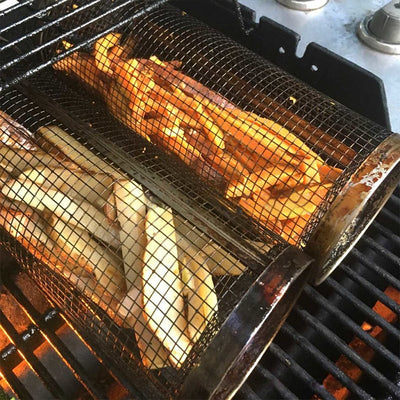 -Rolling Grilling Basket