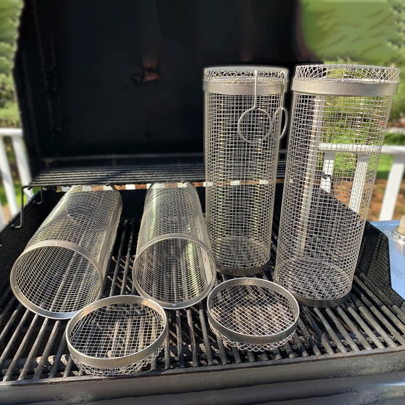 -Rolling Grilling Basket