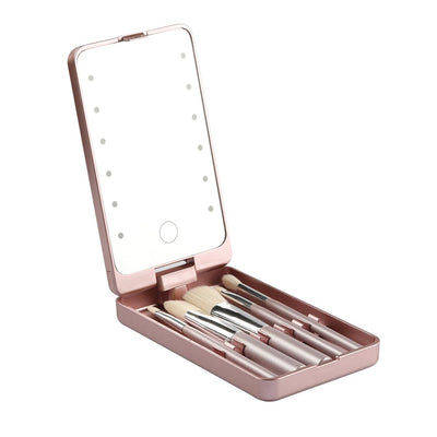 🔥🔥Travel Makeup Brush Set  with LED light