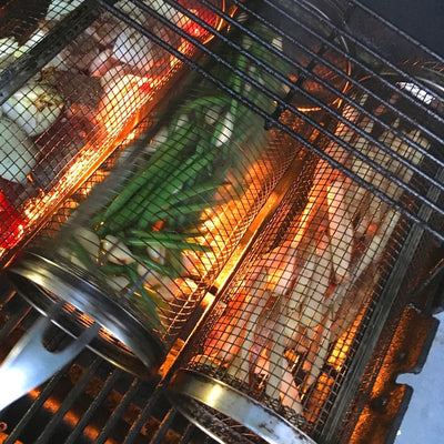 -Rolling Grilling Basket