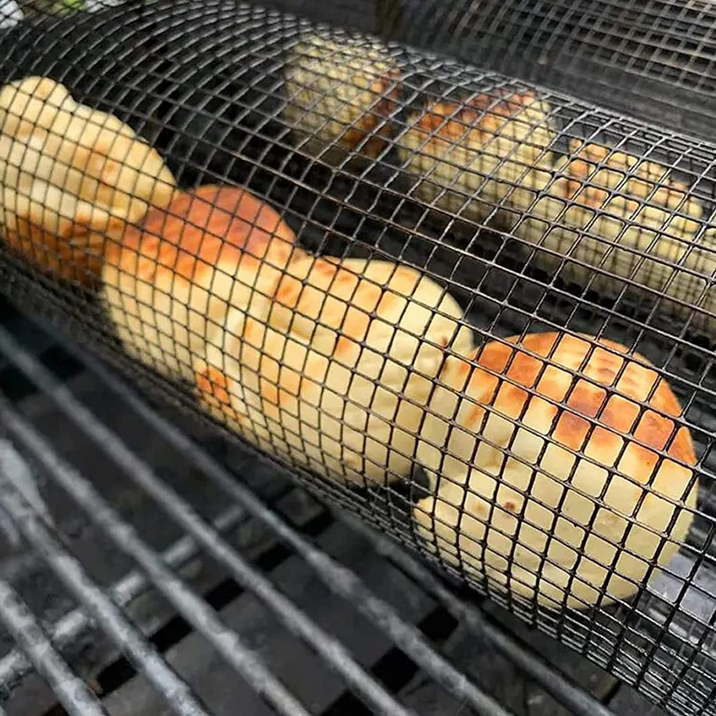 -Rolling Grilling Basket