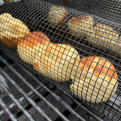 -Rolling Grilling Basket